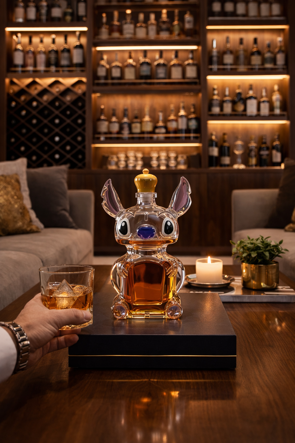 Whiskey Bottle – Stitch Edition