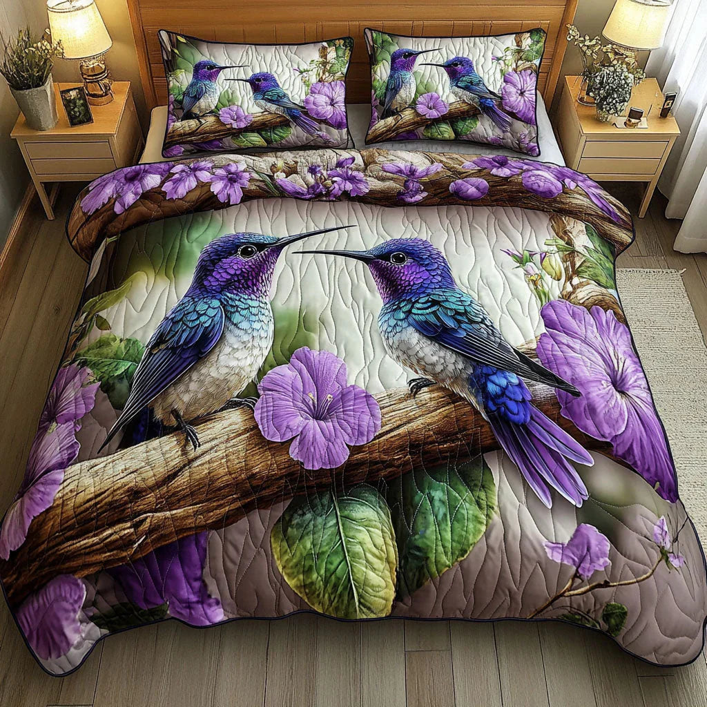 Bird Haven 3-Piece Quilted Bedding Collection