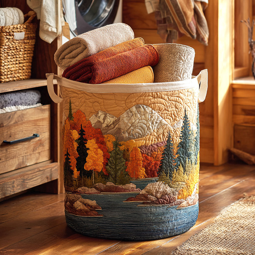 Autumn River Laundry Basket