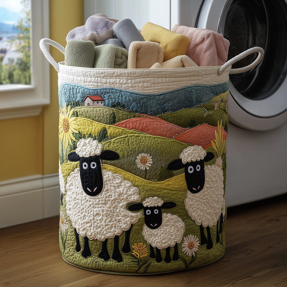 Cozy Sheep Laundry Basket