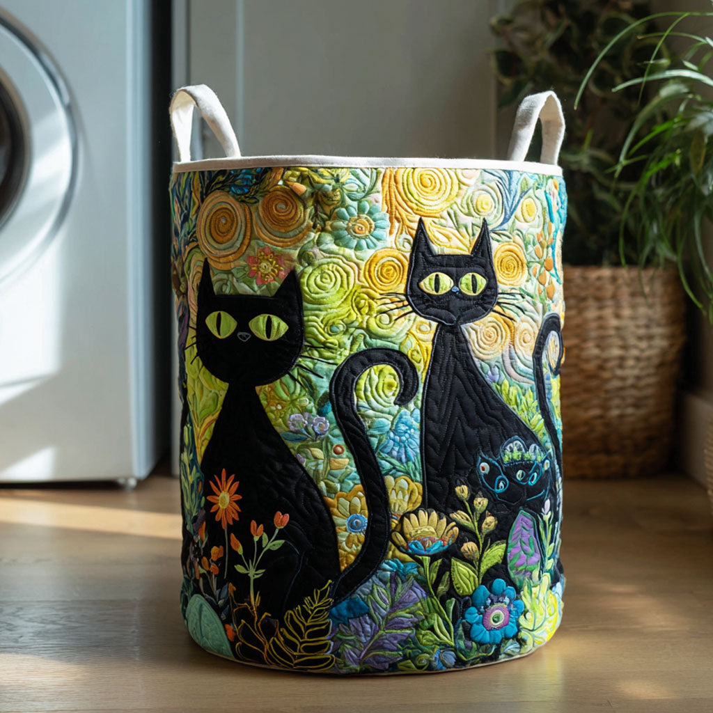 Feline Fiesta Laundry Basket