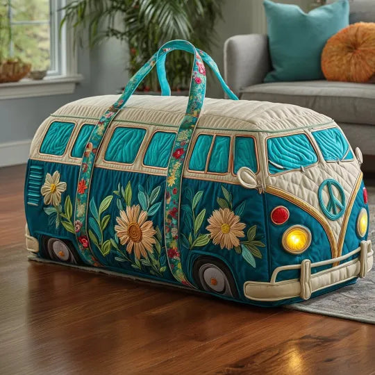 Bohemian Quilted Travel Bag - Vintage Van Design