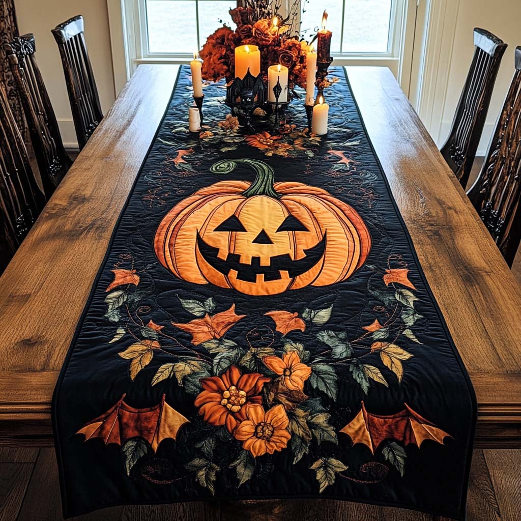 Halloween Joy Quilted Table Runner