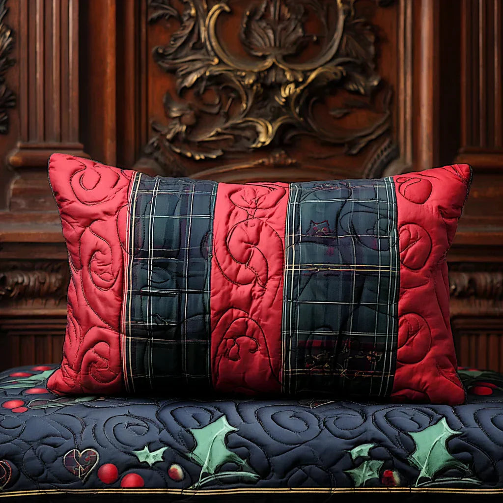 Festive Heart Quilted Pillowcase