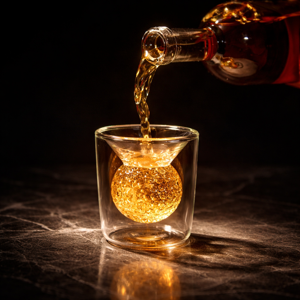 Whiskey Bottle - Golf Set Edition with Glasses
