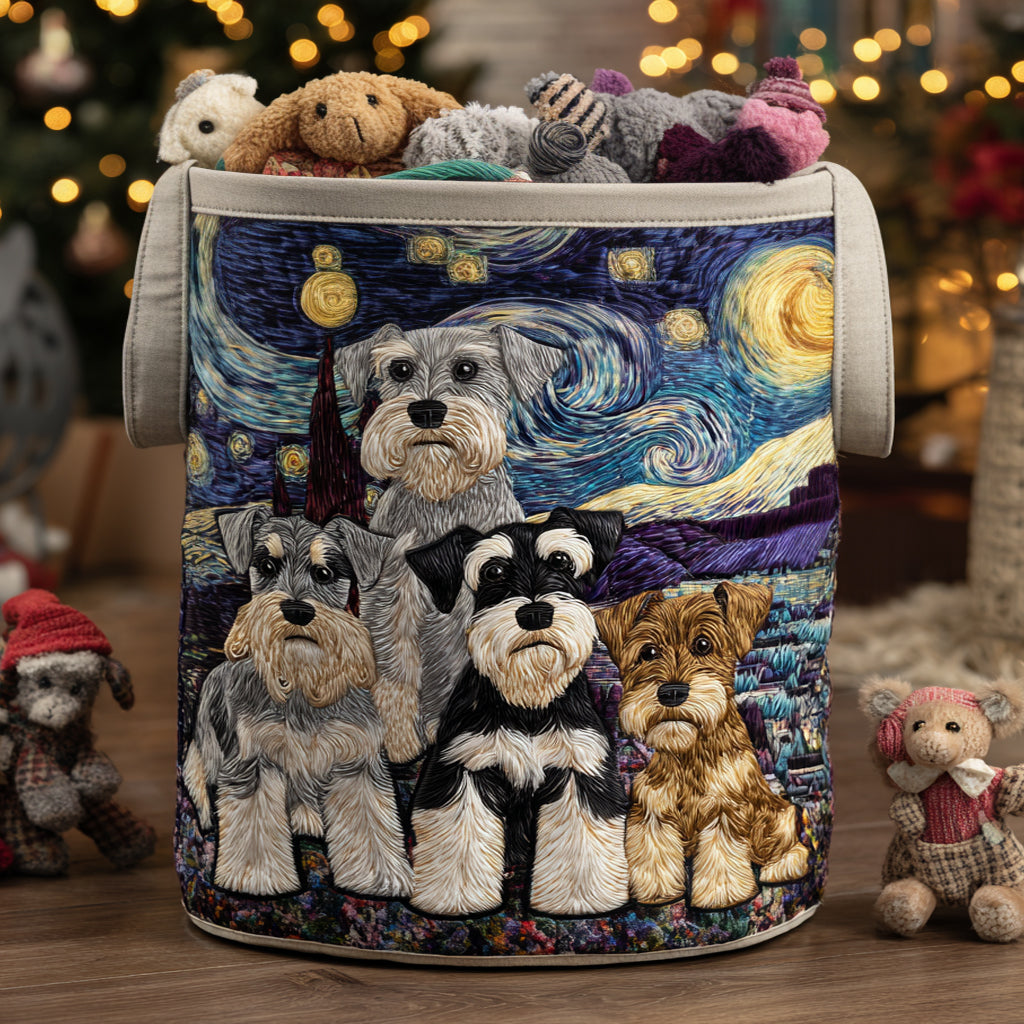 Schnauzer Spirit Laundry Basket