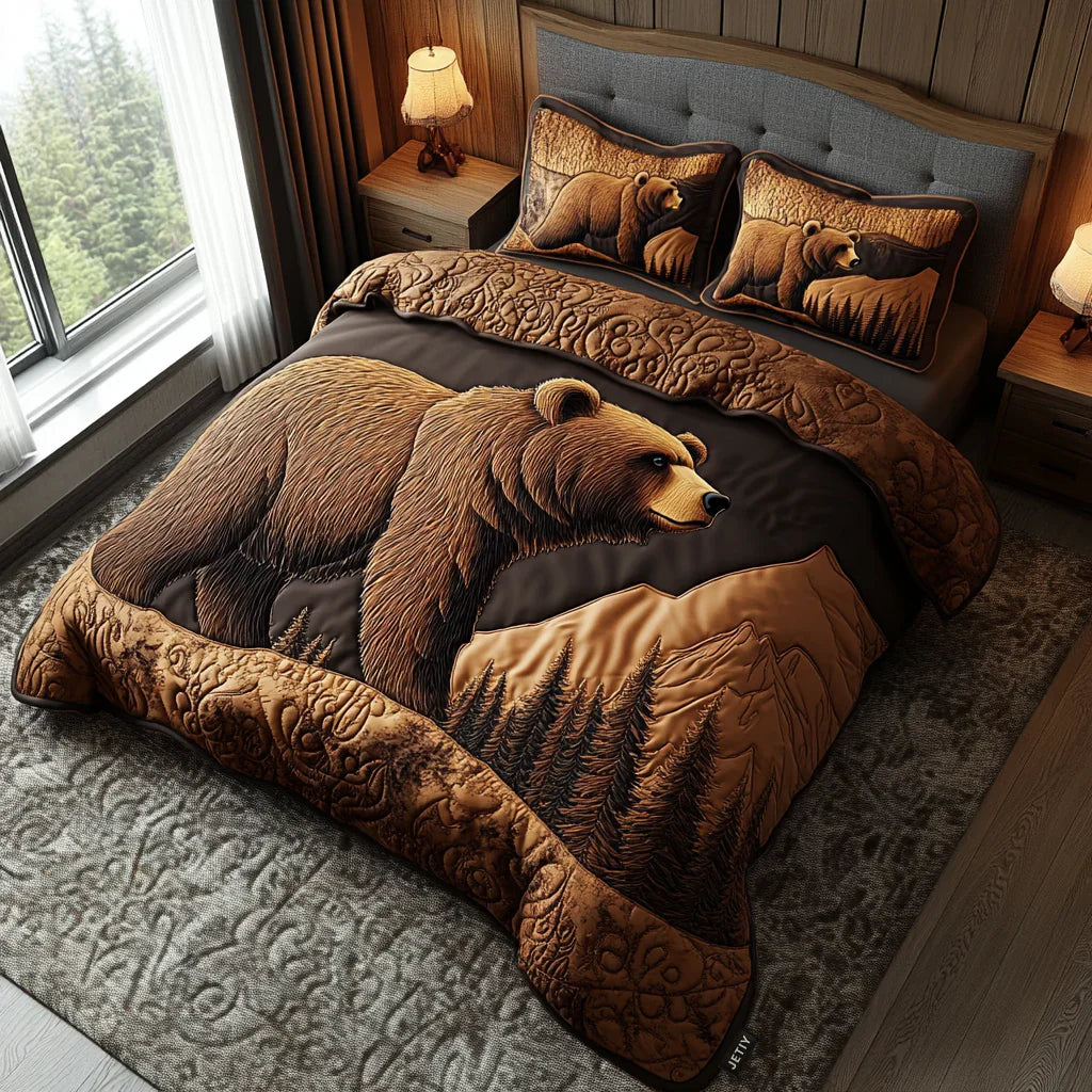 Dark Trails 3-Piece Quilted Bedding Collection