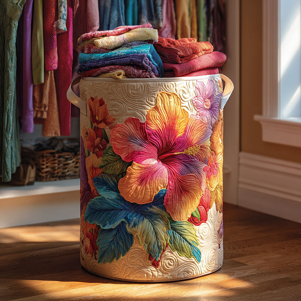 Tropical Bloom Laundry Basket