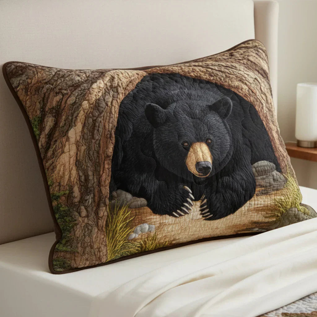 Bear Refuge Quilted Pillowcase