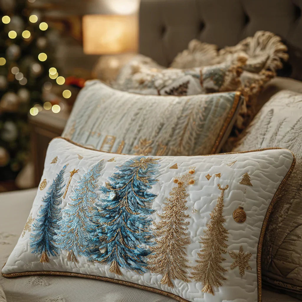 Holiday Forest Quilted Pillowcase