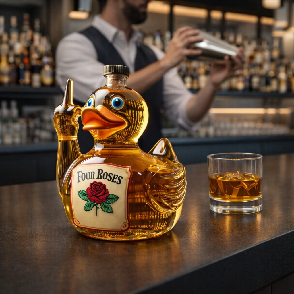 Whiskey Bottle - Rebel Duck Edition