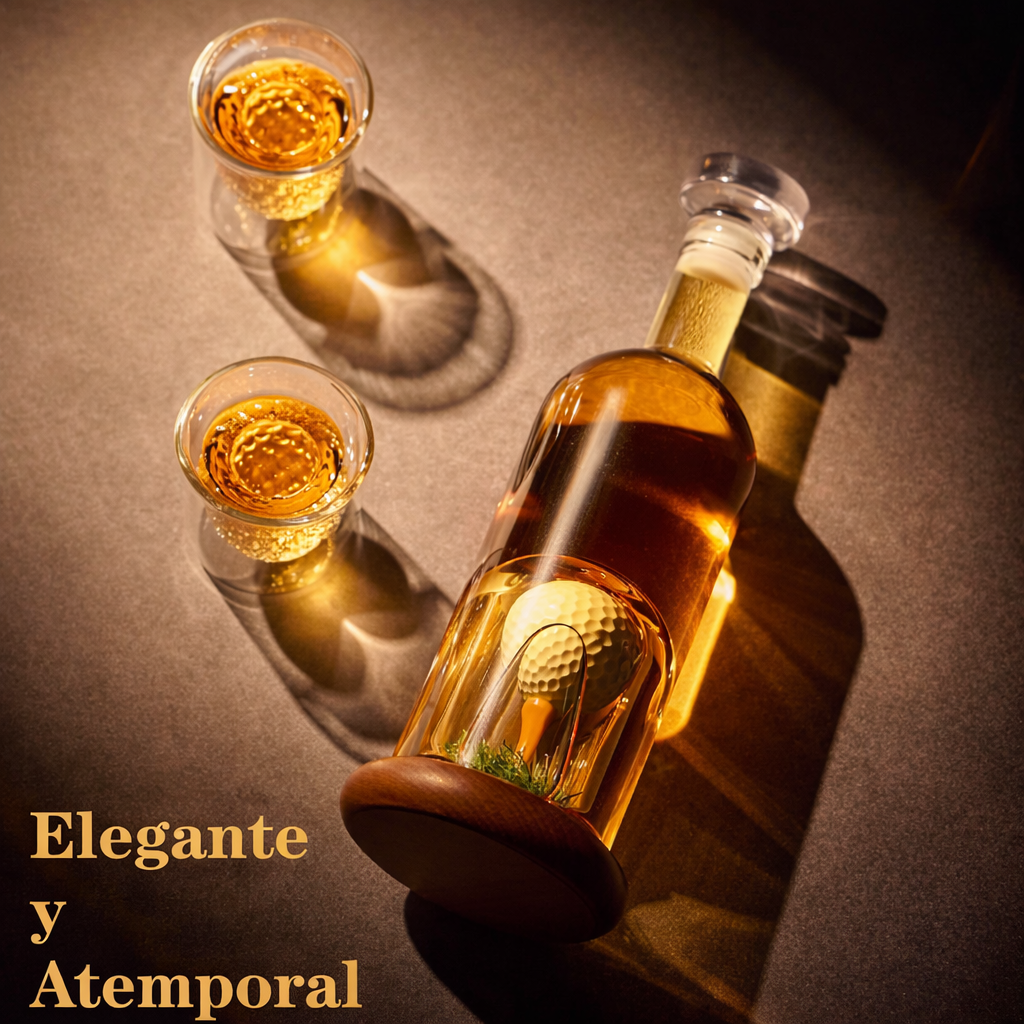 Whiskey Bottle - Golf Set Edition with Glasses