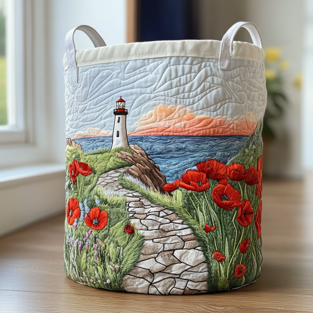 Ocean Lighthouse Laundry Basket