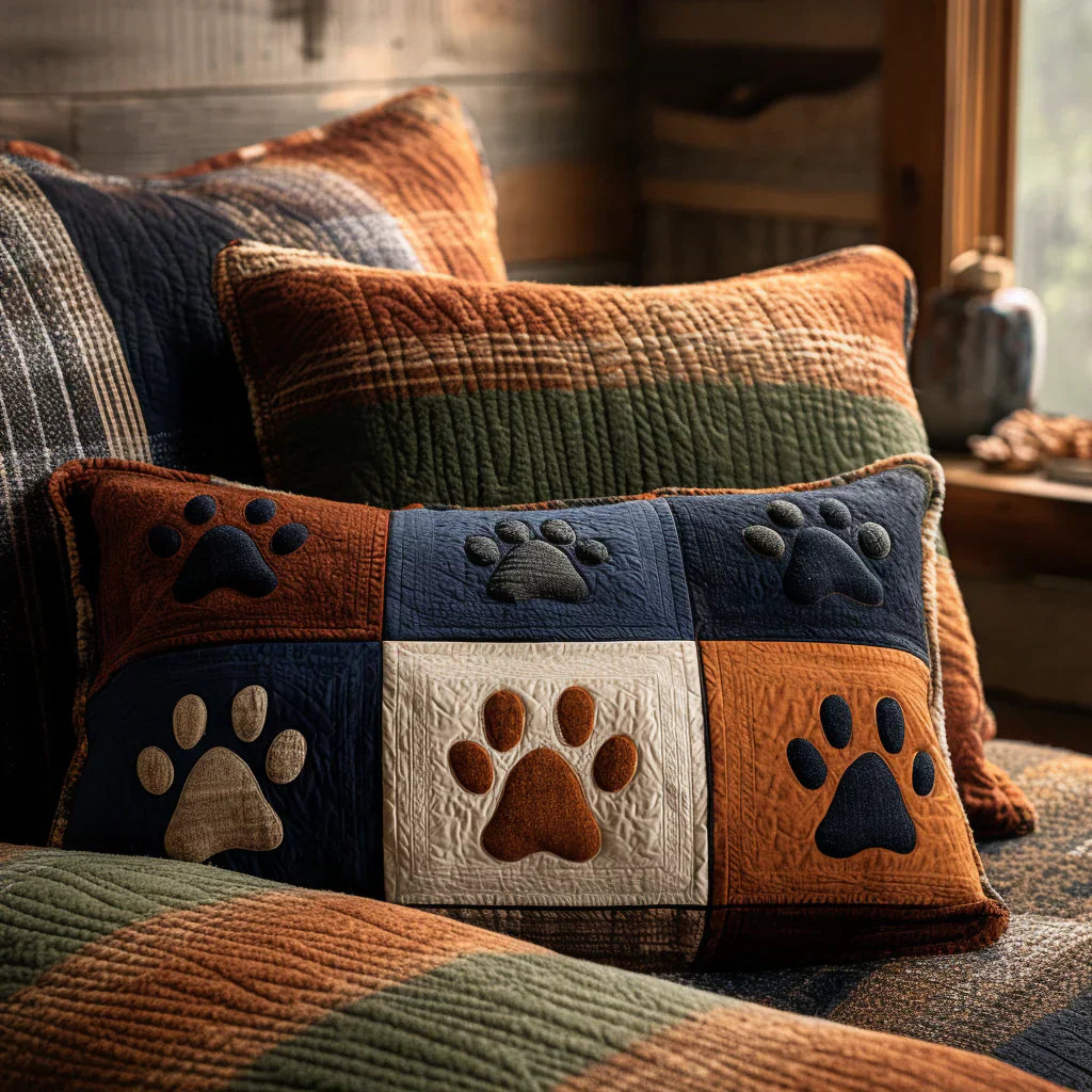 Meadow of Traces Quilted Pillowcase