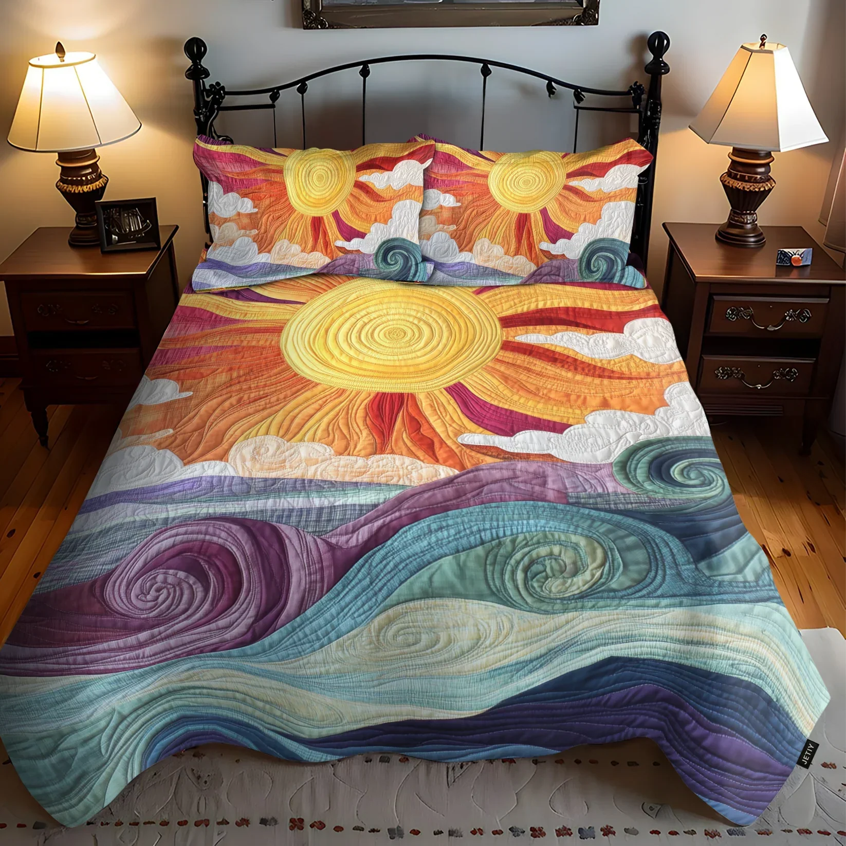 Sunbeam Charm 3-Piece Quilted Bedding Set