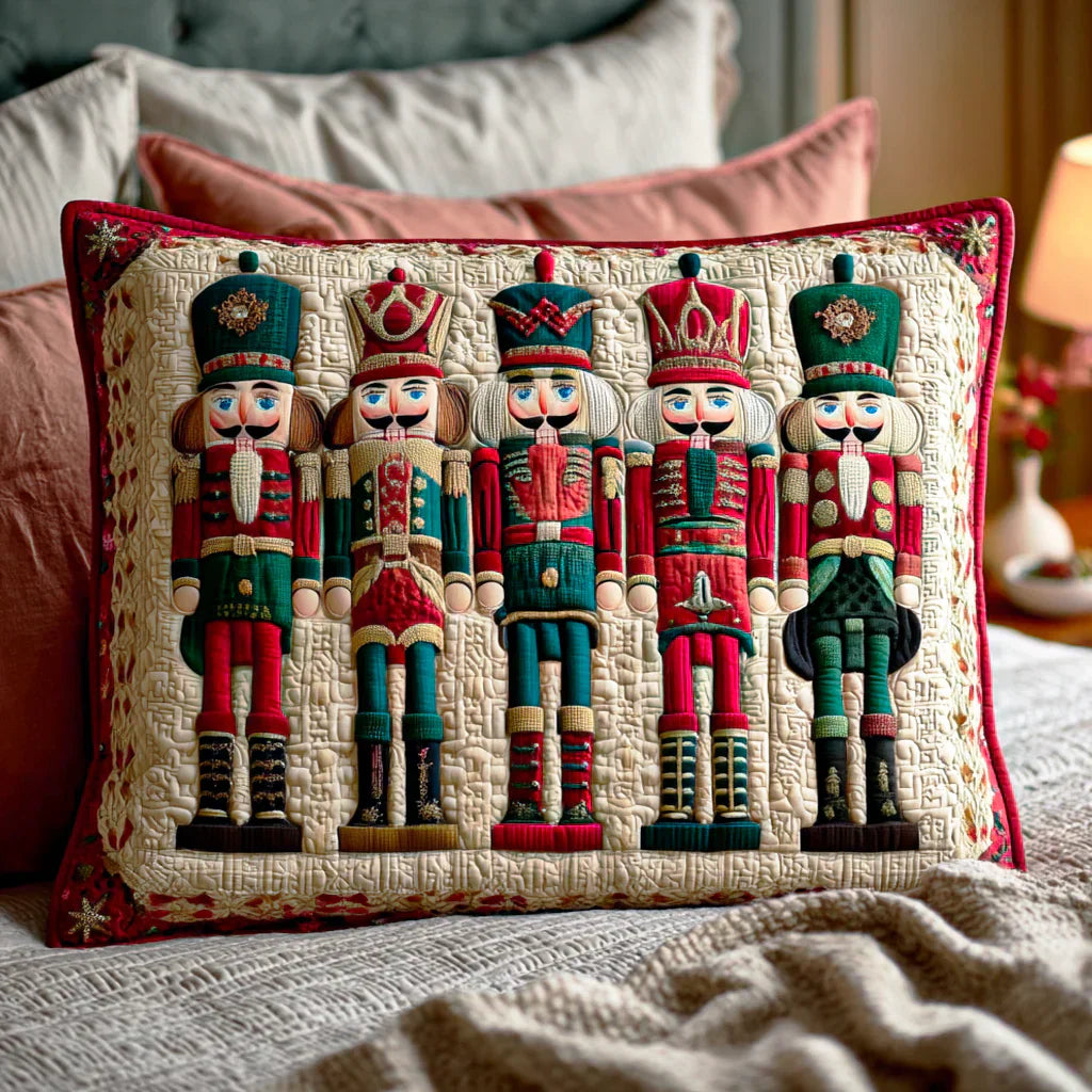 Krcka Nutcracker Parade Quilted Pillowcase